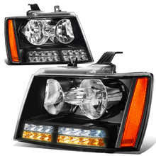 Load image into Gallery viewer, DNA Projector Headlights Chevy Avalanche (07-13) Tahoe (07-14) w/ LED DRL - Black or Chrome Housing Alternate Image
