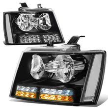 Load image into Gallery viewer, DNA Projector Headlights Chevy Avalanche (07-13) Tahoe (07-14) w/ LED DRL - Black or Chrome Housing Alternate Image