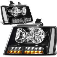 Load image into Gallery viewer, DNA Projector Headlights Chevy Avalanche (07-13) Tahoe (07-14) w/ LED DRL - Black or Chrome Housing Alternate Image