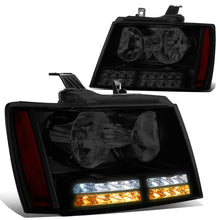Load image into Gallery viewer, DNA Projector Headlights Chevy Avalanche (07-13) Tahoe (07-14) w/ LED DRL - Black or Chrome Housing Alternate Image