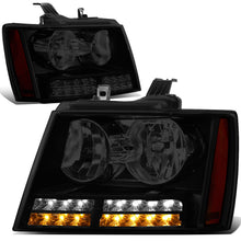 Load image into Gallery viewer, DNA Projector Headlights Chevy Avalanche (07-13) Tahoe (07-14) w/ LED DRL - Black or Chrome Housing Alternate Image