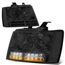 Load image into Gallery viewer, DNA Projector Headlights Chevy Avalanche (07-13) Tahoe (07-14) w/ LED DRL - Black or Chrome Housing Alternate Image