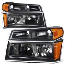 Load image into Gallery viewer, DNA Headlights Chevy Colorado / GMC Canyon (2004-2012) w/ LED DRL - Black or Chrome Housing Alternate Image