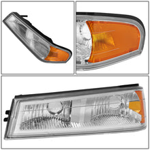 Load image into Gallery viewer, DNA Headlights Chevy Colorado / GMC Canyon (2004-2012) w/ LED DRL - Black or Chrome Housing Alternate Image