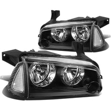 Load image into Gallery viewer, DNA Headlights Dodge Charger Sedan (2006-2010) Black or Chrome Housing Alternate Image
