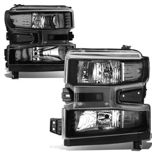 Load image into Gallery viewer, DNA Headlights Chevy Silverado 1500 (2019-2021) Black or Chrome Housing Alternate Image