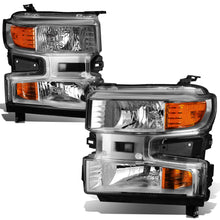Load image into Gallery viewer, DNA Headlights Chevy Silverado 1500 (2019-2021) Black or Chrome Housing Alternate Image