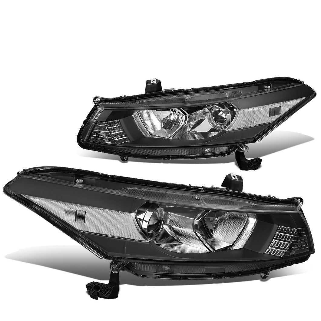 DNA Projector Headlights Honda Accord Coupe (08-12) OE Style w/ Black or Chrome Housing