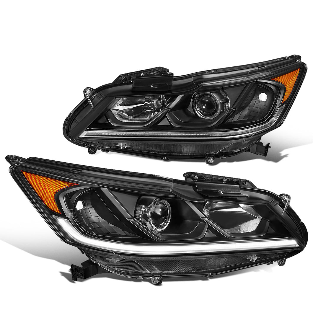 DNA Projector Headlights Honda Accord Sedan (2016-2017) Black or Chrome Housing