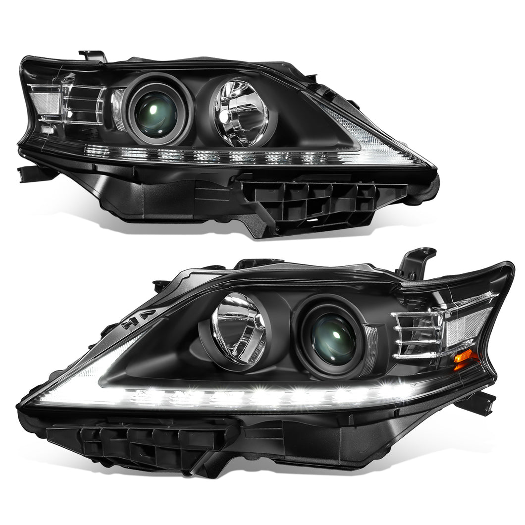 DNA Projector Headlights Lexus RX350 RX450H (2013-2015) OE Style w/ Black or Chrome Housing