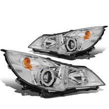 Load image into Gallery viewer, DNA Projector Headlights Subaru Outback / Legacy (2010-2014) OE Style w/ Black or Chrome Housing - 2010-2012 Style / Chrome / Clear Lens / White Alternate Image