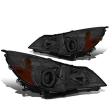 Load image into Gallery viewer, DNA Projector Headlights Subaru Outback / Legacy (2010-2014) OE Style w/ Black or Chrome Housing - 2010-2012 Style / Chrome / Smoke Lens / Amber Alternate Image