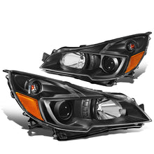Load image into Gallery viewer, DNA Projector Headlights Subaru Outback / Legacy (2010-2014) OE Style w/ Black or Chrome Housing - 2013-2014 Style / Black / Clear Lens / Amber Alternate Image