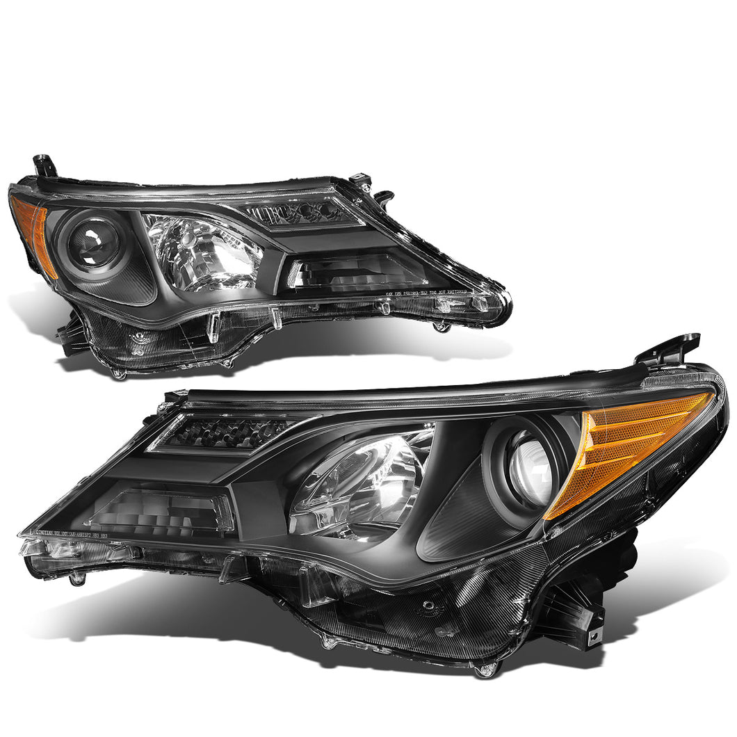 DNA Projector Headlights Toyota RAV4 (2013-2018) OE Style w/ Black or Chrome Housing