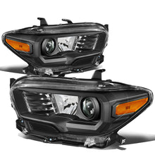 Load image into Gallery viewer, DNA Projector Headlights Toyota Tacoma (2016-2018) OE Style w/ Black or Chrome Housing - Black / Clear Lens / Amber Alternate Image
