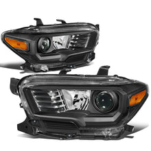 Load image into Gallery viewer, DNA Projector Headlights Toyota Tacoma (2016-2018) OE Style w/ Black or Chrome Housing - Black / Clear Lens / Amber Alternate Image
