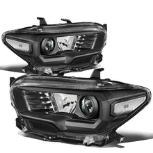 Load image into Gallery viewer, DNA Projector Headlights Toyota Tacoma (2016-2018) OE Style w/ Black or Chrome Housing - Black / Clear Lens / Amber Alternate Image