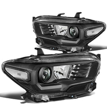 Load image into Gallery viewer, DNA Projector Headlights Toyota Tacoma (2016-2018) OE Style w/ Black or Chrome Housing - Black / Clear Lens / White Alternate Image