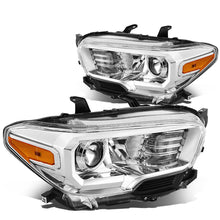 Load image into Gallery viewer, DNA Projector Headlights Toyota Tacoma (2016-2018) OE Style w/ Black or Chrome Housing - Black / Clear Lens / Amber Alternate Image