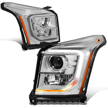 Load image into Gallery viewer, DNA Projector Headlights GMC Yukon / Yukon XL (2015-2020) OE Style w/ Black or Chrome Housing - Black / Clear Lens / Amber Alternate Image