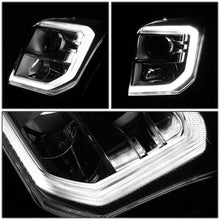 Load image into Gallery viewer, DNA Projector Headlights GMC Yukon / Yukon XL (2015-2020) OE Style w/ Black or Chrome Housing - Black / Clear Lens / Amber Alternate Image