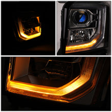 Load image into Gallery viewer, DNA Projector Headlights GMC Yukon / Yukon XL (2015-2020) OE Style w/ Black or Chrome Housing - Black / Clear Lens / Amber Alternate Image