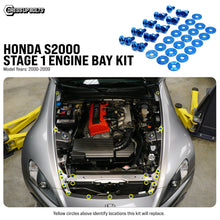 Load image into Gallery viewer, Fast Turn Fittings Engine Bay Hardware Kit for Honda S2000 AP1 / AP2 (2000-2009) Titanium Stage 1 - Cosmic Burn / Blue / Black / Purple / Gold / Polished / Oil Slick Alternate Image