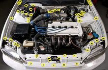 Load image into Gallery viewer, Fast Turn Fittings Full Engine Bay Hardware Kit for Honda Civic EG (1992-1995) Titanium - Purple / Cosmic Burn / Gold / Blue Polished / Black Alternate Image