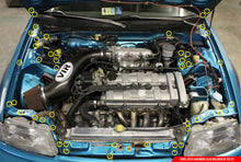 Load image into Gallery viewer, Fast Turn Fittings Engine Bay Hardware Kit for Honda Civic EF (1988-1991) Titanium Stage 2 - Cosmic Burn / Blue / Black / Purple / Gold / Polished Alternate Image