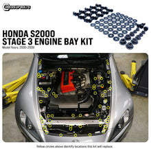 Load image into Gallery viewer, Fast Turn Fittings Engine Bay Hardware Kit for Honda S2000 AP1 / AP2 (2000-2009) Titanium Stage 3 - Cosmic Burn / Blue / Black / Purple / Gold / Polished / Oil Slick Alternate Image