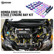 Load image into Gallery viewer, Fast Turn Fittings Engine Bay Hardware Kit for Honda Civic Si FB (2012-2015) Titanium Stage 2 Alternate Image