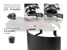 Load image into Gallery viewer, Rtunes Intake Heat Shield with Red Cone Air Filter Stainless Steel Black SHIELD-CK-RAFR Alternate Image