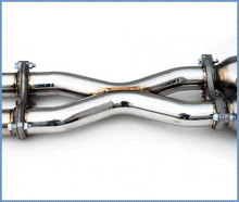 Load image into Gallery viewer, Invidia R400 Gemini Exhaust Infiniti G37 Coupe (08-13) Catback w/ Single Layer or Rolled Dual Polished or Titanium Burnt Blue Tips Alternate Image