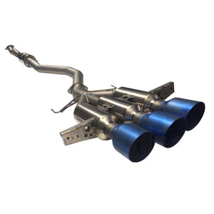 Invidia Full Titanium Exhaust Honda Civic Type-R FK8 (17-21) [R400 Gemini] Catback w/ Triple Burnt Blue Tips