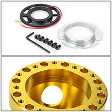 Load image into Gallery viewer, DNA 6-Hole Steering Wheel Hub Honda CRX (1988-1991) Black / Blue / Gold / Red / Silver / Purple Alternate Image