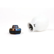Load image into Gallery viewer, Hybrid Racing Delrin Chicane Shift Knob M10x1.5 - Black / Black Red / Black Titanium / White Black / White Red / White Titanium Alternate Image