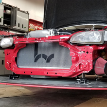 Load image into Gallery viewer, Hybrid Racing Radiator for Honda Del Sol K Swap (1993-1997) Aluminum Dual Core - Full Size or Half Size Alternate Image