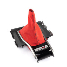 Load image into Gallery viewer, Hybrid Racing Shift Boot for Honda Civic FC / FE / Si FC1 / Type R FK8 (2016-2021) Black or Red Alcantara Alternate Image