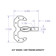 Load image into Gallery viewer, Gen-Y Hitch Hulk Tow Hook - 2.0" or 2.5" Receivers - Red / 2" (16K) / Tow Hook Only Alternate Image