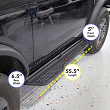 Load image into Gallery viewer, IAG Offroad Side Steps for Ford Bronco 6G (2021-2026) Full Length Bolt On for 2 or 4 Door - Requires OEM Rock Rails - 2 Door with Factory/IAG Rock Rails / Black Alternate Image