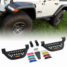 Load image into Gallery viewer, IAG Offroad Side Step Add-on for Jeep Wrangler JL (2018-2026) EZ-Step for 2 or 4 Door - Requires OEM Rock Rails - 2 Door / Black Alternate Image