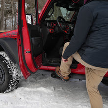 Load image into Gallery viewer, IAG Offroad Side Step Add-on for Jeep Wrangler JL (2018-2026) EZ-Step for 2 or 4 Door - Requires OEM Rock Rails - 2 Door / Black Alternate Image