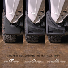 Load image into Gallery viewer, IAG Offroad Mud Flaps for Toyota Tacoma (2024-2027) Trail Shield - Adjustable Front &amp; Rear Set IAG-BDY-T1301 Alternate Image
