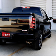 Load image into Gallery viewer, AlphaRex LED Tail Lights GMC Sierra (14-18) LUXX Series - Alpha-Black / Black / Black-Red Alternate Image