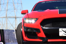 Load image into Gallery viewer, AlphaRex LED Projector Headlights Ford Mustang (15-17) S550 [3D Ice-Cube LED - NOVA Series w/ DRL] Alpha-Black or Black Alternate Image