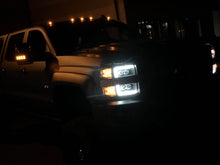 Load image into Gallery viewer, AlphaRex LED Projector Headlights Chevy Silverado 2500HD/3500HD (15-19) [3D Ice-Cube LED - NOVA Series w/ DRL] Black / Chrome / Jet Black - Black Alternate Image