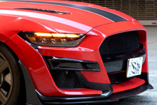 Load image into Gallery viewer, AlphaRex LED Projector Headlights Ford Mustang (15-17) S550 [3D Ice-Cube LED - NOVA Series w/ DRL] Alpha-Black or Black Alternate Image