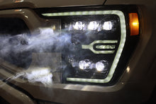 Load image into Gallery viewer, AlphaRex LED Projector Headlights Ford F150 / F150 Raptor (21-23) [3D Ice Cube LED - NOVA Series w/ DRL] 14th Gen Style Black or Jet Black Alternate Image