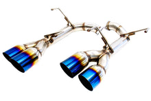 Load image into Gallery viewer, PLM Exhaust for Subaru WRX / STi (2011-2020) Axleback Muffler Delete - Polished or Titanium Blue Tip - 2011-2014 / Polished Alternate Image