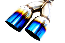 Load image into Gallery viewer, PLM Exhaust for Subaru WRX / STi (2011-2020) Axleback Muffler Delete - Polished or Titanium Blue Tip - 2011-2014 / Polished Alternate Image